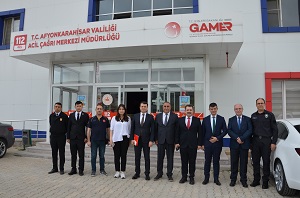 GAMER Başkanı Sayın Levent Yazıcı Afyonkarahisar 112 Acil Çağrı Merkezi'ni ziyaret etti.