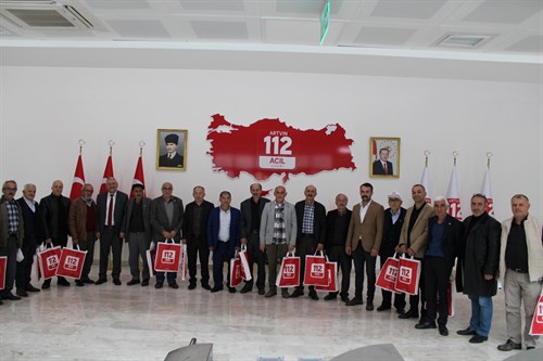 112 ACİL ÇAĞRI NUMARASININ TANITIMI KAPSAMINDA MERKEZE BAĞLI KÖY VE MAHALLE MUHTARLARINA EĞİTİM PROGRAMI DÜZENDİ