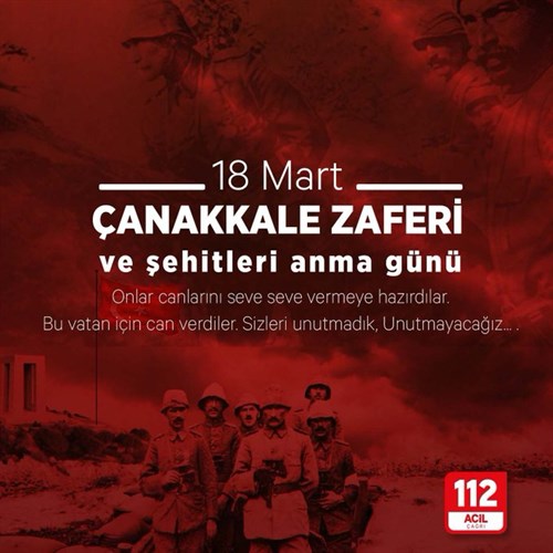 Çanakkale Zaferi'nin 107. yılında Gazi Mustafa Kemal Atatürk ve tüm kahramanlarımızı saygı ve rahmetle anıyoruz.