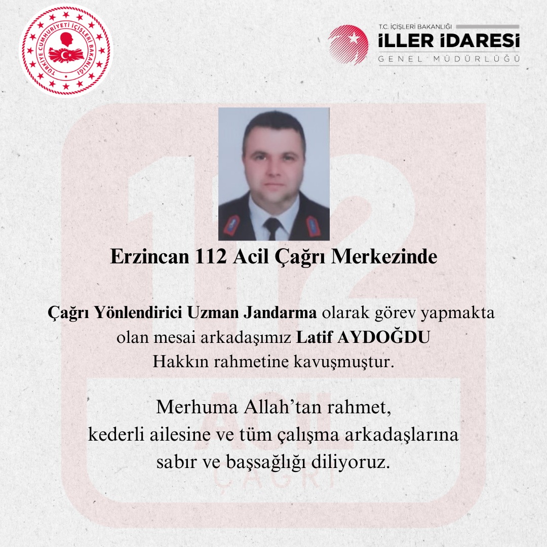 112 Ailesinin Acı Kaybı – Latif AYDOĞDU