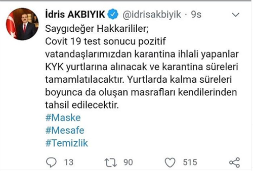SAYIN VALİMİZ İDRİS AKBIYIK COVİD-19 İLE GENEL AÇIKLAMALARDA BULUNDU.