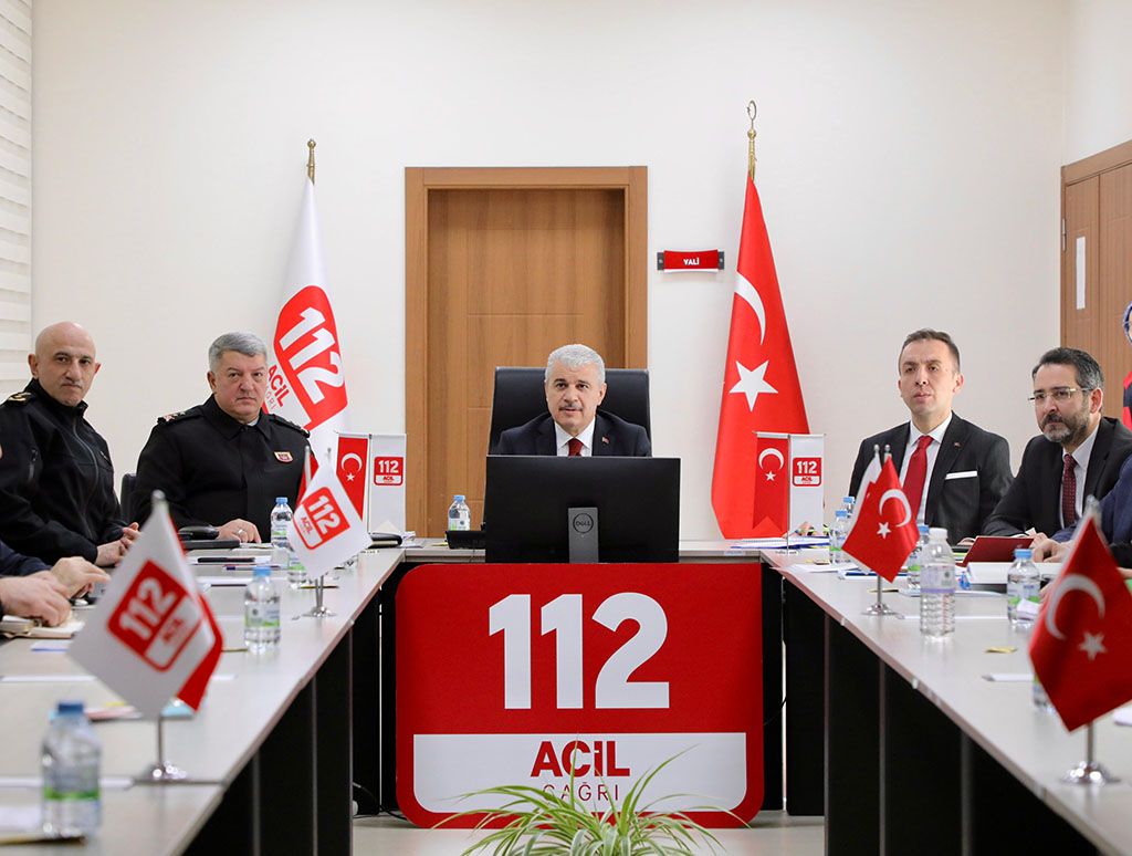 112 Acil Çağrı Hizmetleri İl Koordinasyon ve Komisyon Toplantısı Gerçekleştirildi