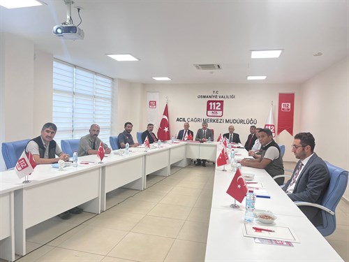 112 Acil Çağrı Merkezi Hizmetleri Koordinasyon Toplantısı Vali Dr. Erdinç Yılmaz Başkanlığında Yapıldı