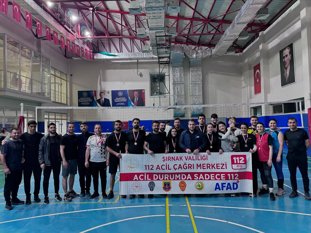 112 AÇM GELENEKSEL VOLEYBOL TURNUVAMIZI TAMAMLADIK