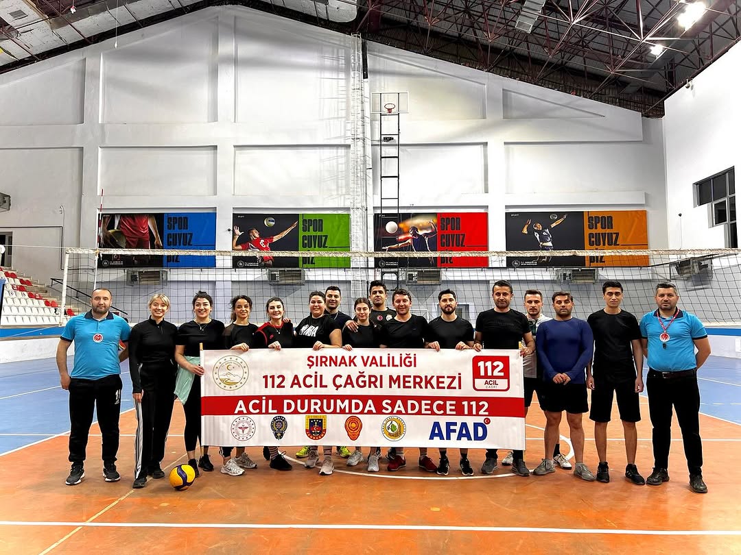 ŞIRNAK 112 AÇM OLARAK  GELENEKSEL VOLEYBOL TURNUVASI DÜZENLEDİK