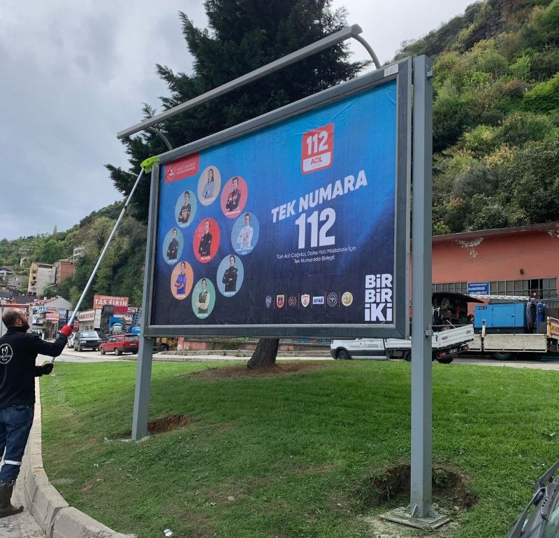 “Tek Numaramız 112” Afişleri Trabzon’un Dört Bir Yanında 