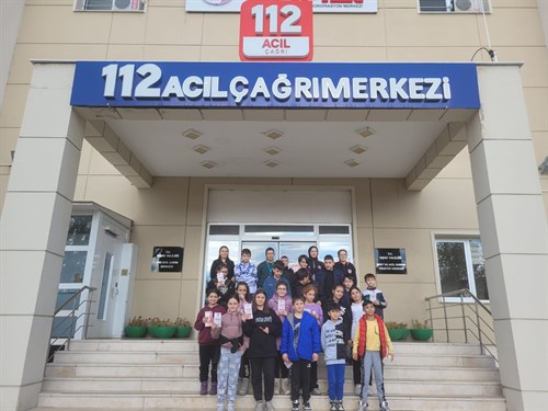 Hasan Hilmi Ortaokulu Öğrencilerinden Uşak 112 Acil Çağrı Merkezi Müdürlüğüne Ziyaret